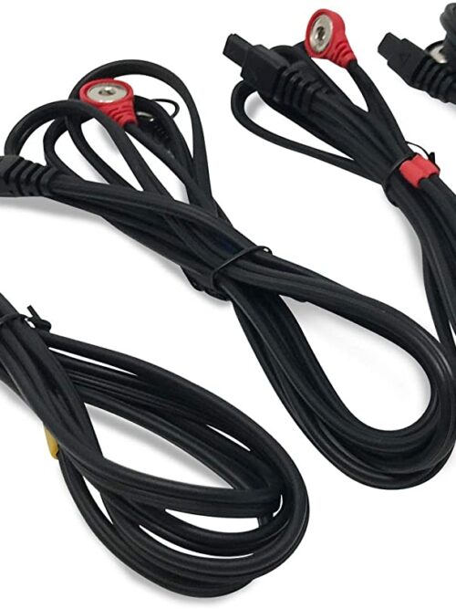 Compex Çıtçıtlı Siyah Kablo 2 Adetli Set