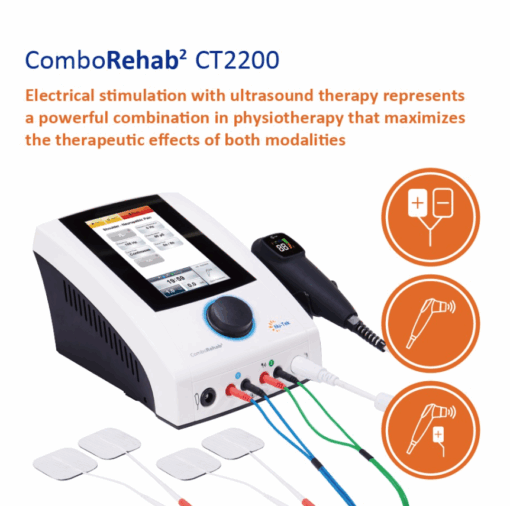Nu-Tek  ComboRehab² CT2200 Pro Kombine 2 Kanallı Elektroterapi ve Ultrason Cihazı