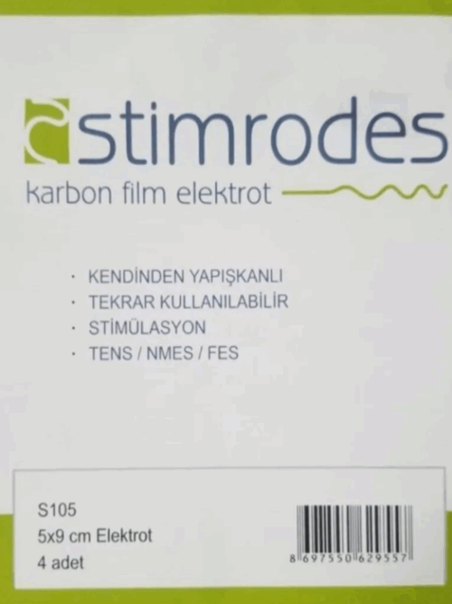TENS ELEKTROTU STIMRODES 5x9 CM PAKETTE 4 ADET
