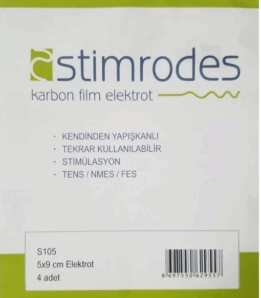TENS ELEKTROTU STIMRODES 5x9 CM PAKETTE 4 ADET