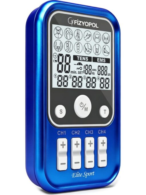 Elite Sport 4 Kanal 8 Elektrot Çıkışlı Profesyonel TENS + EMS Cihazı
