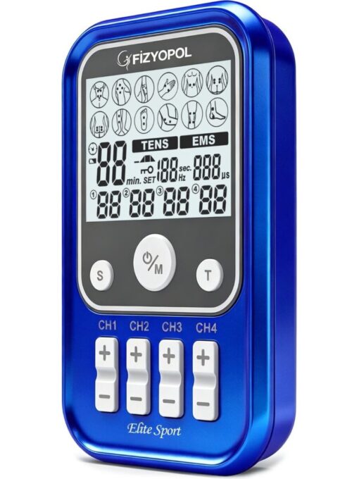 Elite Sport 4 Kanal 8 Elektrot Çıkışlı Profesyonel TENS + EMS Cihazı